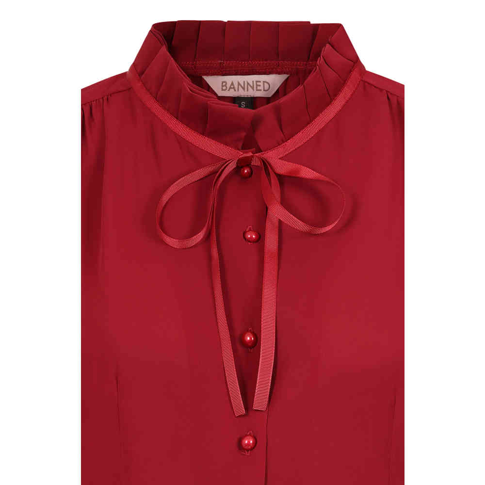 Banned - Helly Chemisier - Bordeaux rouge